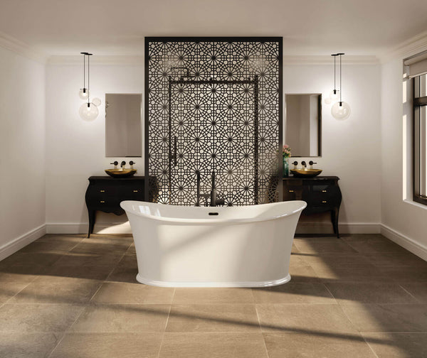 Maax Elina 6634 Acrylic Freestanding Center Drain Bathtub #106389 - Golzar Home
