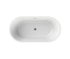 Maax Louie 6731 Acrylic Freestanding Center Drain Bathtub #106385 - Golzar Home