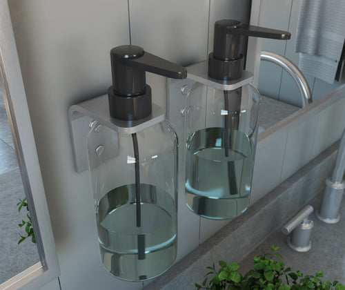 Manhattan Bottle Holder - Pack of 2 in Brushed Chrome
