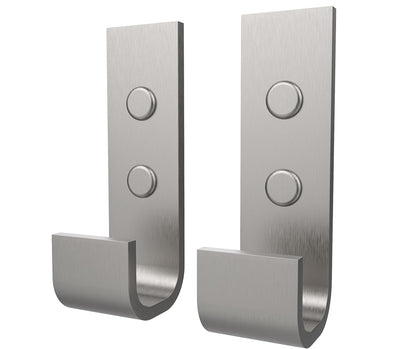 Manhattan Hook - Pack of 2 in Brushed Chrome