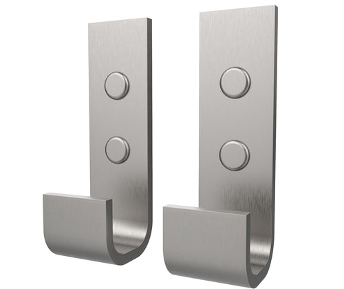 Manhattan Hook - Pack of 2 in Brushed Chrome