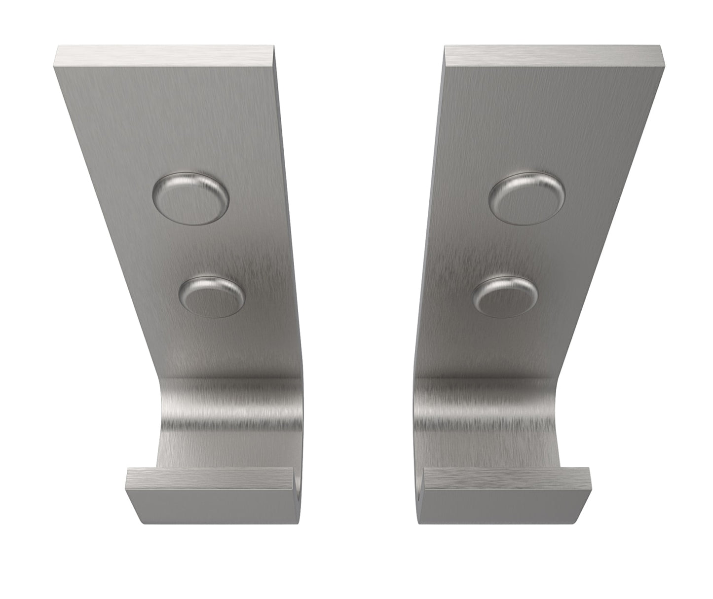 Manhattan Hook - Pack of 2 in Brushed Chrome