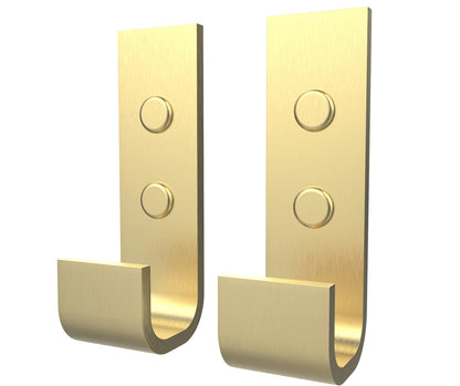 Manhattan Hook - Pack of 2 in Brushed Chrome
