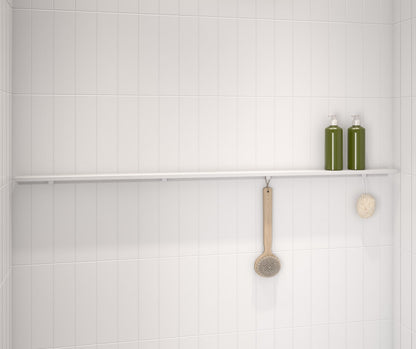 Manhattan 57 in. Long Shelf in Matte White