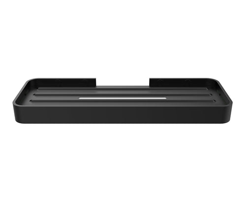 Manhattan Rectangular Shelf with Soap Tray in Black