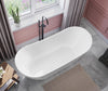 Maax Mirella Acrylic Center Drain In With Skirt 67 x 29-Inch Freestanding Bathtub