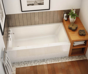 Maax Rubix 6632 Afr Acrylic Alcove Left/Right Drain Bathtub #105734