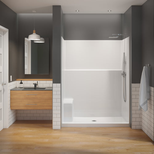 SS3260 AcrylX™ Alcove Center Drain One-Piece Shower in White