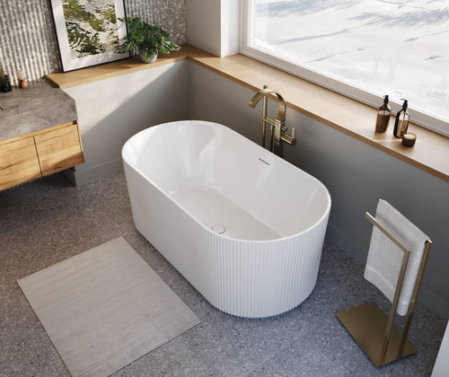 Maax Tori 6732 Acrylic Freestanding Center Drain Bathtub #107830/1 - Golzar Home