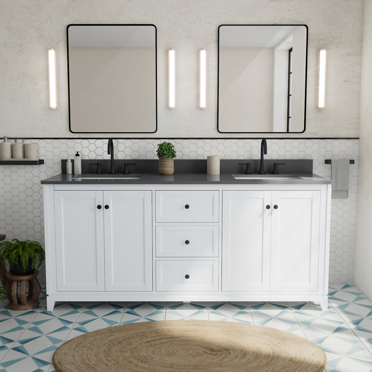 Vanuria 72 in. Vanity