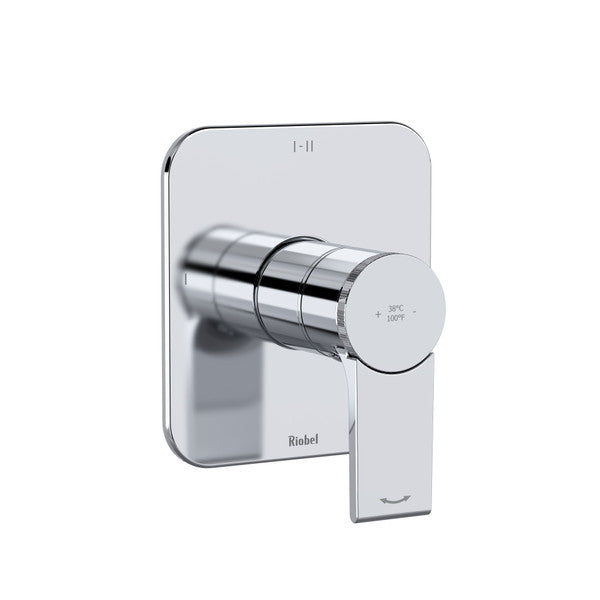 RIOBEL Fresk 1/2" Thermostatic & Pressure Balance Trim With 3 Functions (Shared)