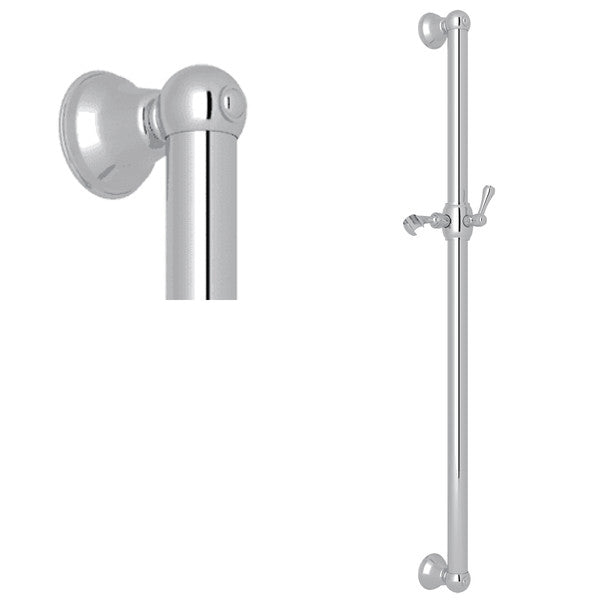 ROHL 36" Grab Bar With Sliding Handshower Holder