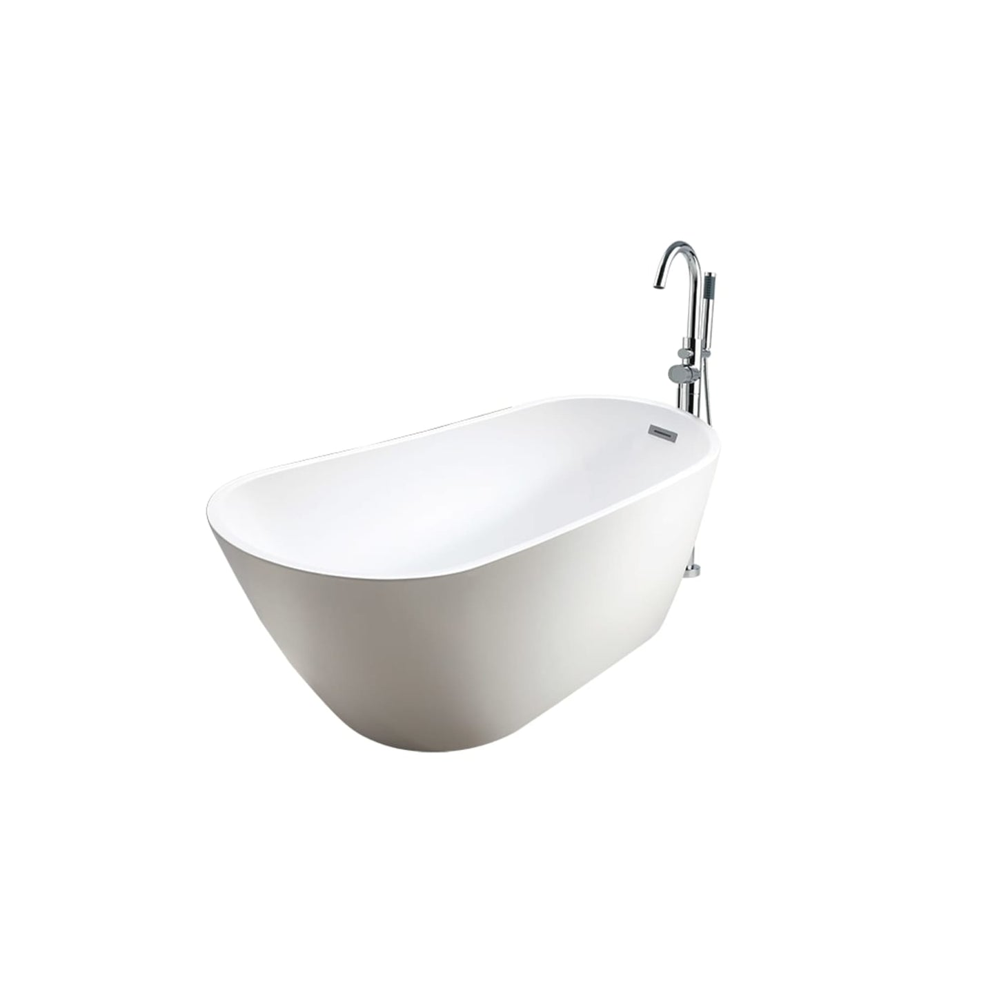 Neptune Malaga F1 3260 AFR Acrylic Freestanding End Drain Bathtub in White