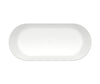 Malindi 67 x 30 Acrylic Freestanding Oval Center Drain Bathtub in White