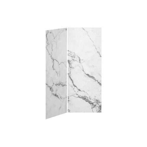 Kalia Mineral #500 - Gloss Shower wall 36 x 36 - Corner Installation
