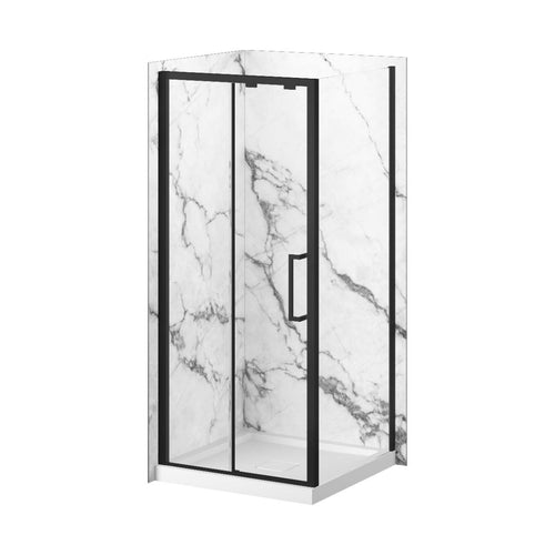 Kalia Mineral #500 - Gloss Shower wall 36 x 36 - Corner Installation