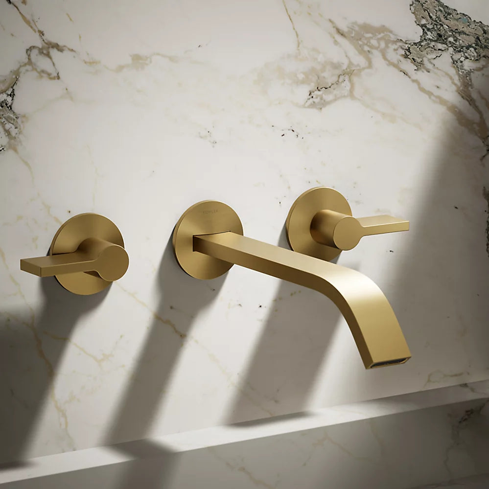 Components® Wall-mount bathroom sink faucet spout with Ribbon design, 1.2 gpm