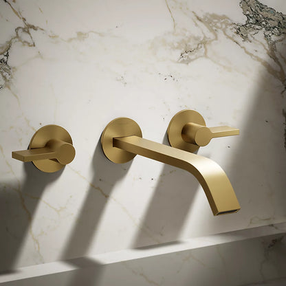 Components® Wall-mount bathroom sink faucet spout with Ribbon design, 1.2 gpm