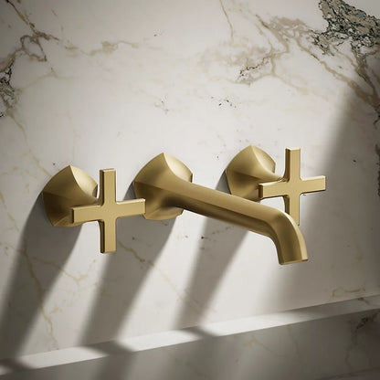 Occasion® Wall-mount bathroom sink faucet Cross handle trim, 1.2 gpm