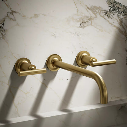 Purist® Wall-mount bathroom sink faucet trim with Lever handles, 1.2 gpm
