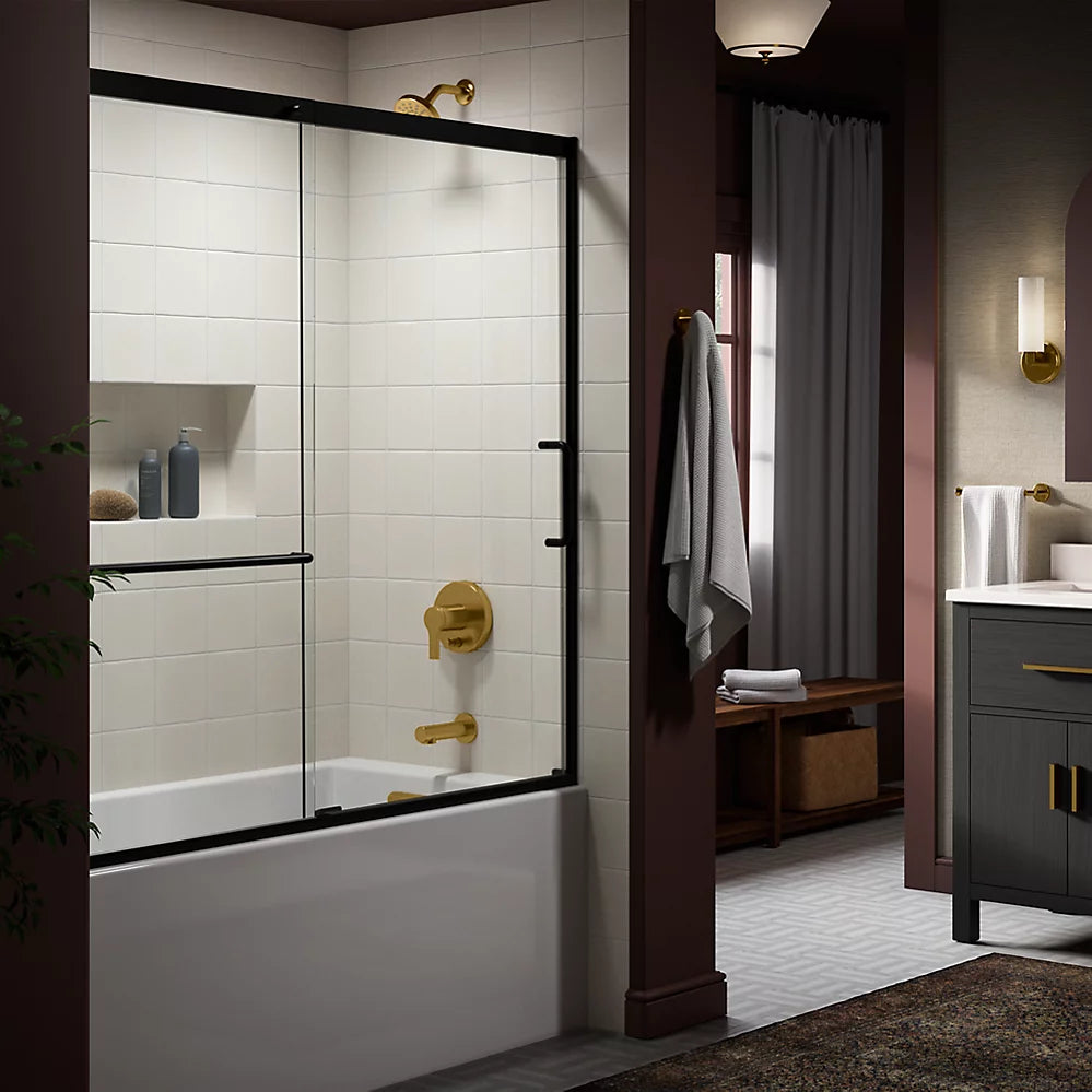 Elate® Rite-Temp® bath and shower trim kit with push-button diverter, 1.75 gpm