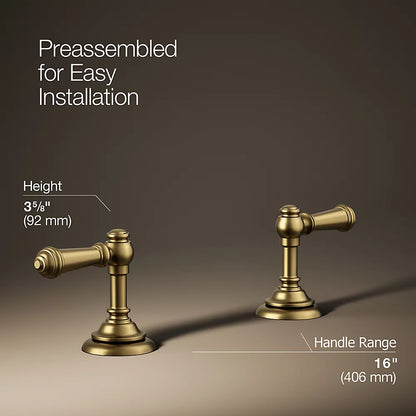 Artifacts® Lever bathroom sink faucet handles