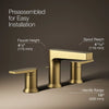 Taut® Widespread bathroom sink faucet, 1.2 gpm