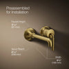 Tone™ Wall-mount single-handle bathroom sink faucet, 1.2 gpm