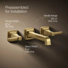 Riff® Wall-mount bathroom sink faucet trim, 1.2 gpm