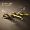 Tone™ Wall-mount bathroom sink faucet trim, 1.2 gpm