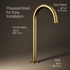 Components® Bathroom sink faucet spout with Tube design, 1.2 gpm