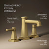 Riff® Widespread bathroom sink faucet, 1.0 gpm