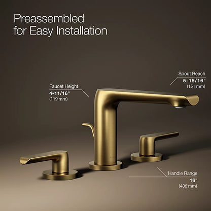 Avid® Widespread bathroom sink faucet, 1.0 gpm