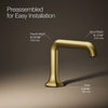 Occasion® Bathroom sink faucet spout with Straight design, 1.2 gpm