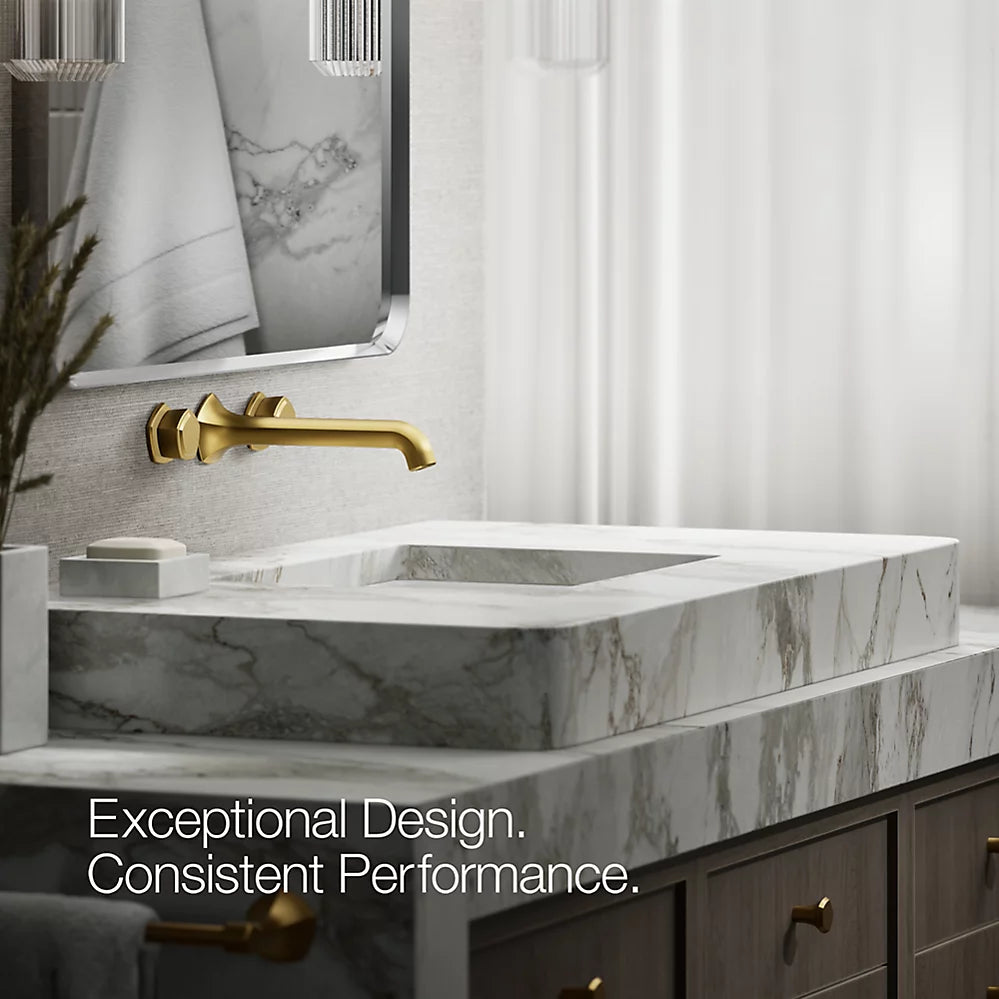 Occasion® Wall-mount bathroom sink faucet Knob handle trim, 1.2 gpm