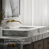 Components® Wall-mount bathroom sink faucet spout with Ribbon design, 1.2 gpm