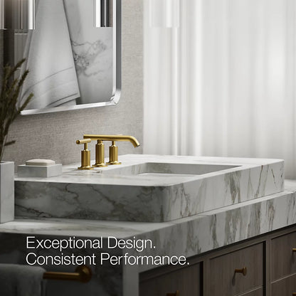 Purist® Widespread bathroom sink faucet with Lever handles, 1.2 gpm