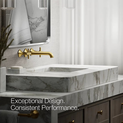 Occasion® Wall-mount bathroom sink faucet Cross handle trim, 1.2 gpm