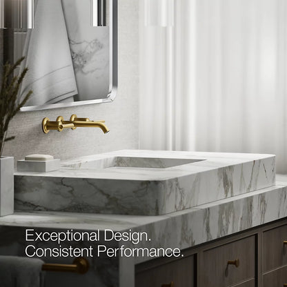 Purist® Wall-mount bathroom sink faucet trim with Lever handles, 1.2 gpm
