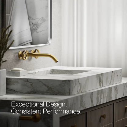 Components® Wall-mount bathroom sink faucet Industrial handle trim