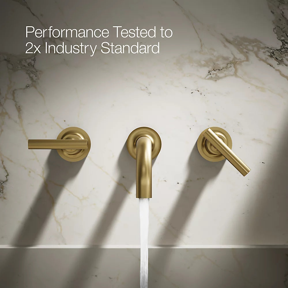 Purist® Wall-mount bathroom sink faucet trim with Lever handles, 1.2 gpm