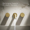 Components® Wall-mount bathroom sink faucet Oyl handle trim