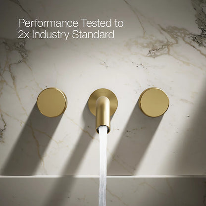 Components® Wall-mount bathroom sink faucet Oyl handle trim