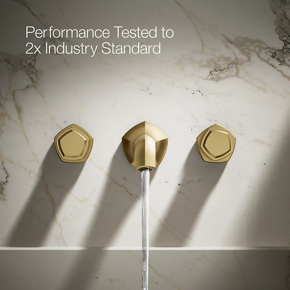 Occasion® Wall-mount bathroom sink faucet Knob handle trim, 1.2 gpm