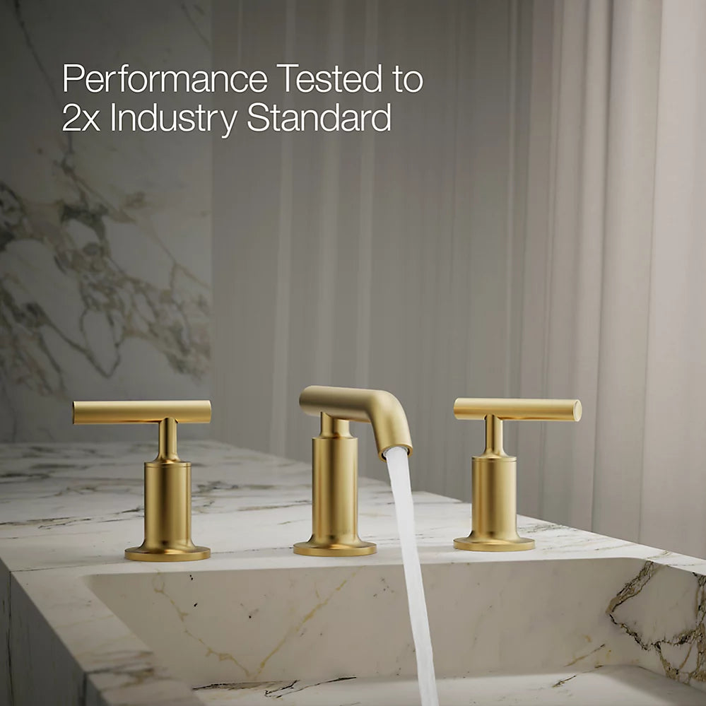 Purist® Widespread bathroom sink faucet with Lever handles, 1.2 gpm