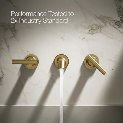 Purist® Wall-mount bathroom sink faucet trim with Lever handles, 1.2 gpm