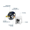 Melnick Pressure-Balanced Tub & Shower Set By Visentin - Golzar Home