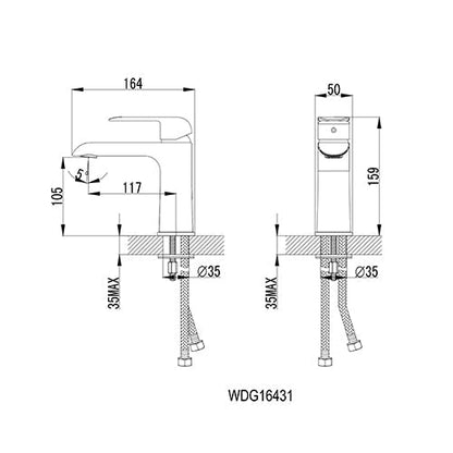 Melnick Single-Hole Bathroom Faucet By Visentin - Golzar Home