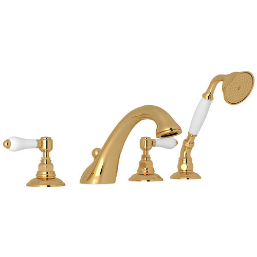ROHL Viaggio 4-Hole Deck Mount Tub Filler