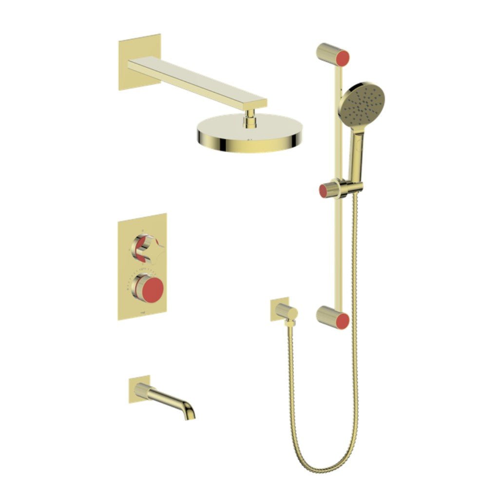 MOND 3 - WAY TH SHOWER KIT - Crescent Handle - Golzar Home